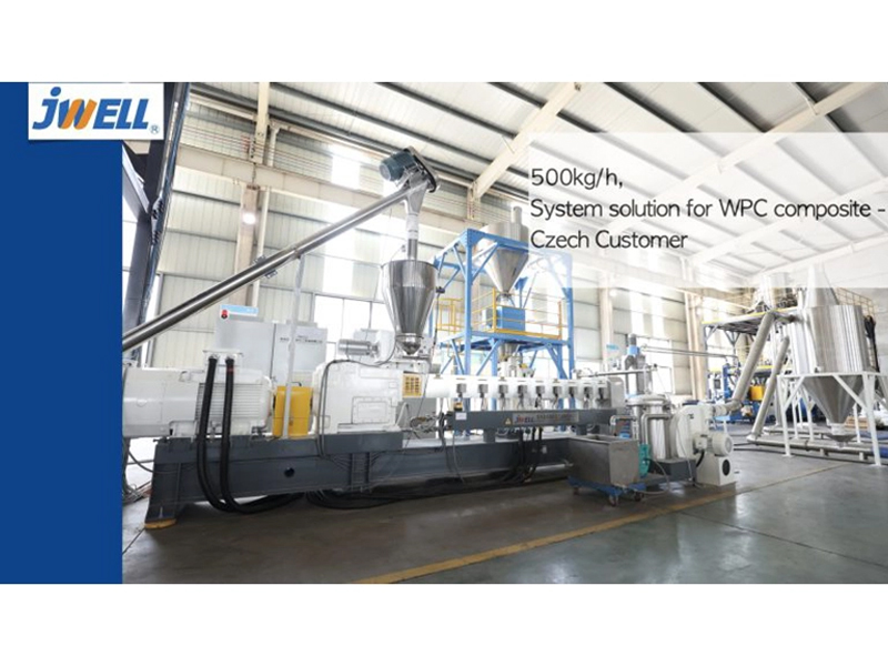 2021 Czech 500kg/h Wood Plastic Composite Extrusion Line in 2021 Czech 500kg/h Wood Plastic Composite Extrusion Line in