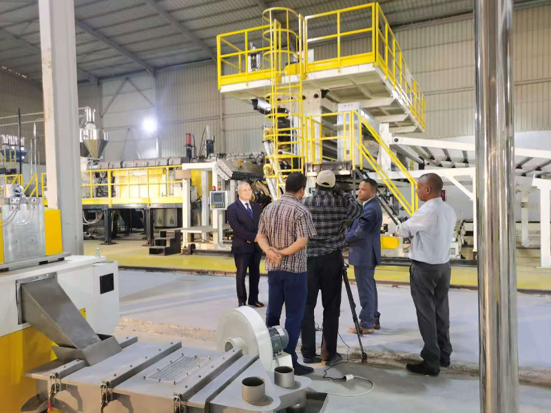 2024 Algeria 7000mm HDPE Membrane Extrusion Project 2024 Algeria 7000mm HDPE Membrane Extrusion Project